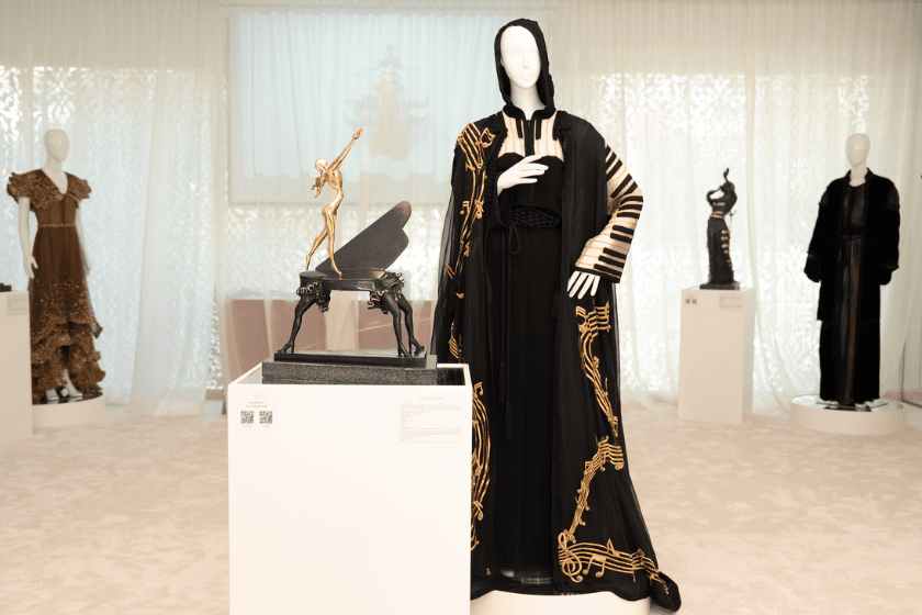 EXCLUSIVE: ZHOR RAÏS CREATES A DIALOGUE BETWEEN HER CAFTANS AND DALÍ’S SCULPTURES